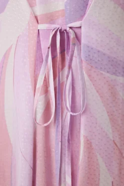 Women'secret Vestido midi viscosa print geométrico