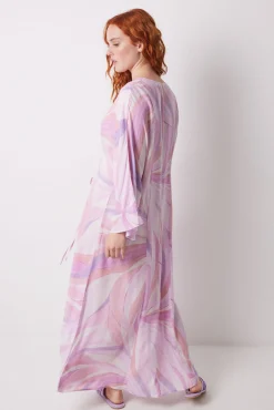 Women'secret Vestido midi viscosa print geométrico