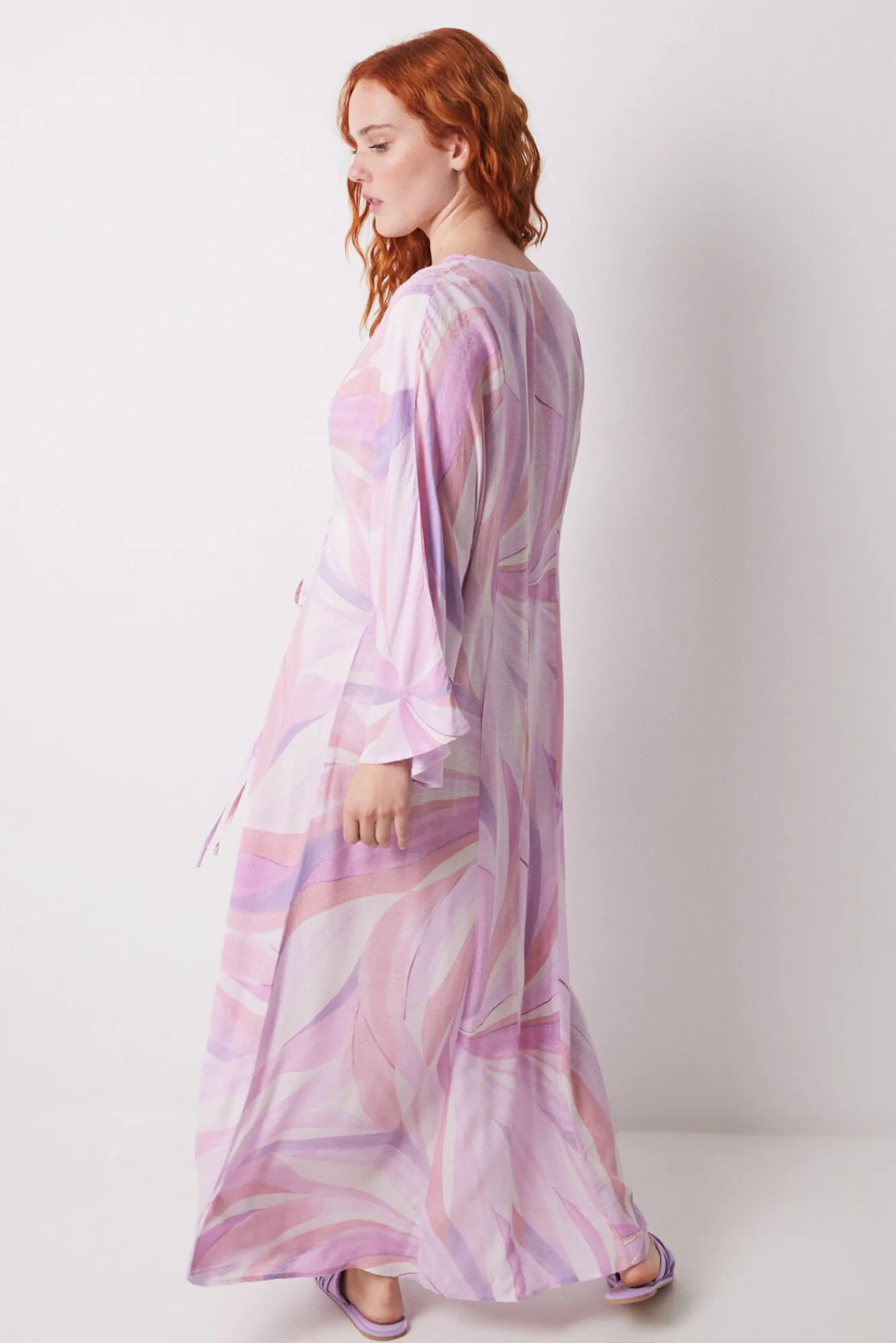 Women'secret Vestido midi viscosa print geométrico