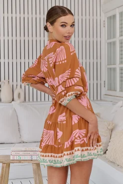 Jaase Vestido mini estampado Jayde