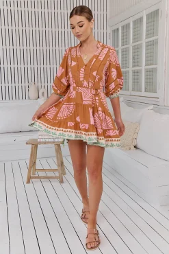 Jaase Vestido mini estampado Jayde