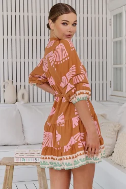 Jaase Vestido mini estampado Jayde