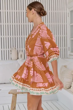 Jaase Vestido mini estampado Jayde