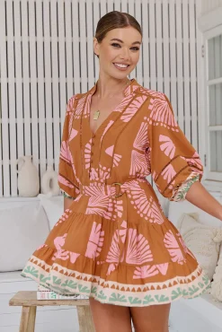 Jaase Vestido mini estampado Jayde