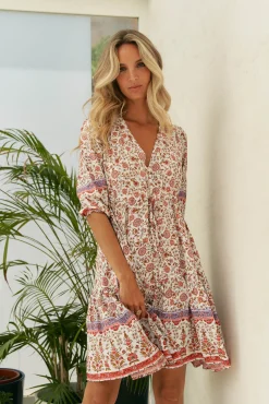 Jaase Vestido mini estampado Rae
