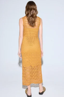 Slowlove Vestido punto calado