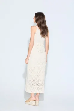 Slowlove Vestido punto calado
