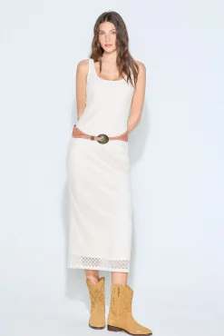 Slowlove Vestido punto cortado