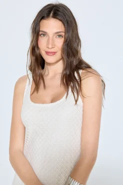 Slowlove Vestido punto cortado