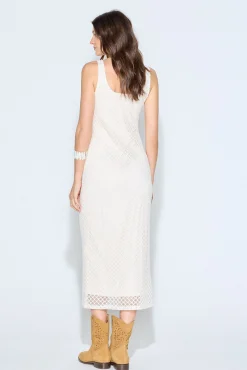 Slowlove Vestido punto cortado