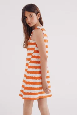 Crianças Springfield Kids Vestido rayas crochet niña