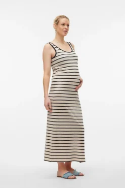 Mamalicious Vestido tirantes algodón maternity