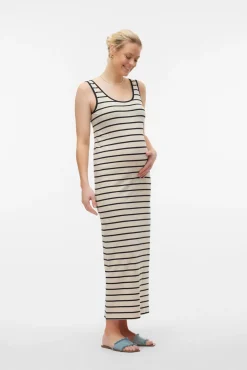 Mamalicious Vestido tirantes algodón maternity