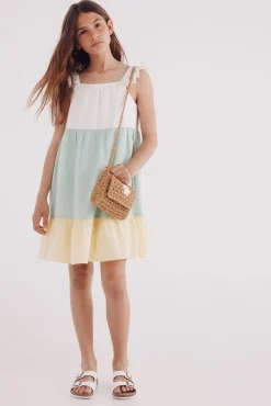 Crianças Springfield Kids Vestido tricolor niña