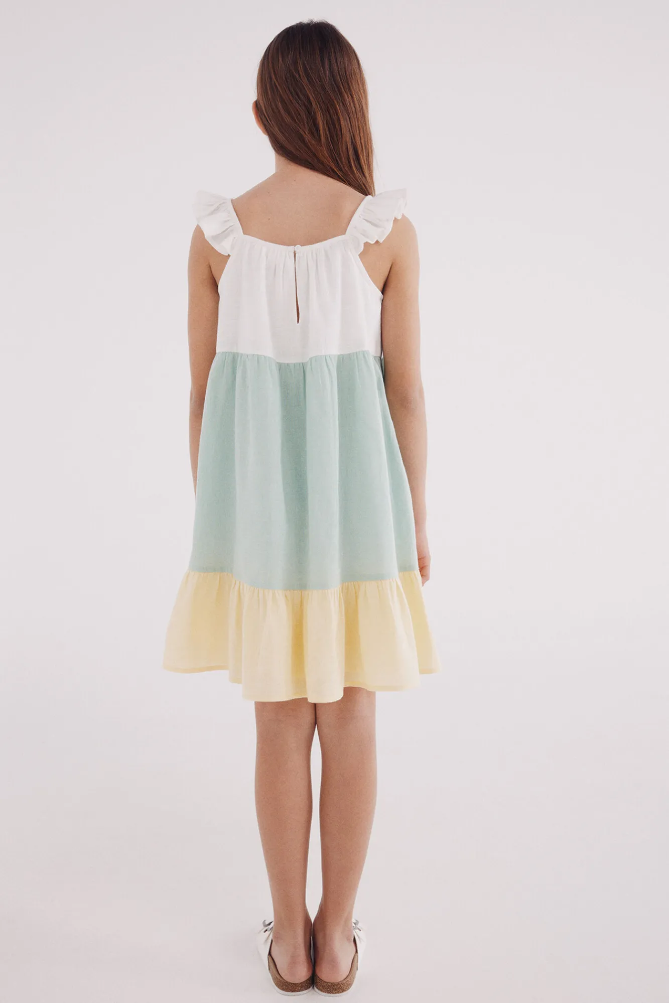Crianças Springfield Kids Vestido tricolor niña