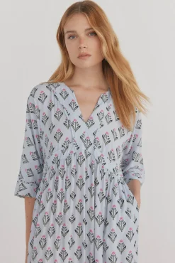 Pedro del Hierro Vestido tunica estampado
