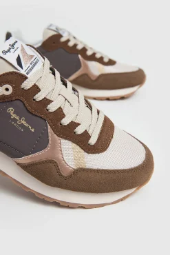 Pepe Jeans Zapatilla running retro Brit Mixt