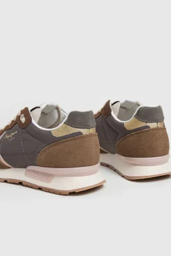 Pepe Jeans Zapatilla running retro Brit Mixt