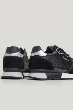 Pepe Jeans Zapatilla running retro Brit Sequins