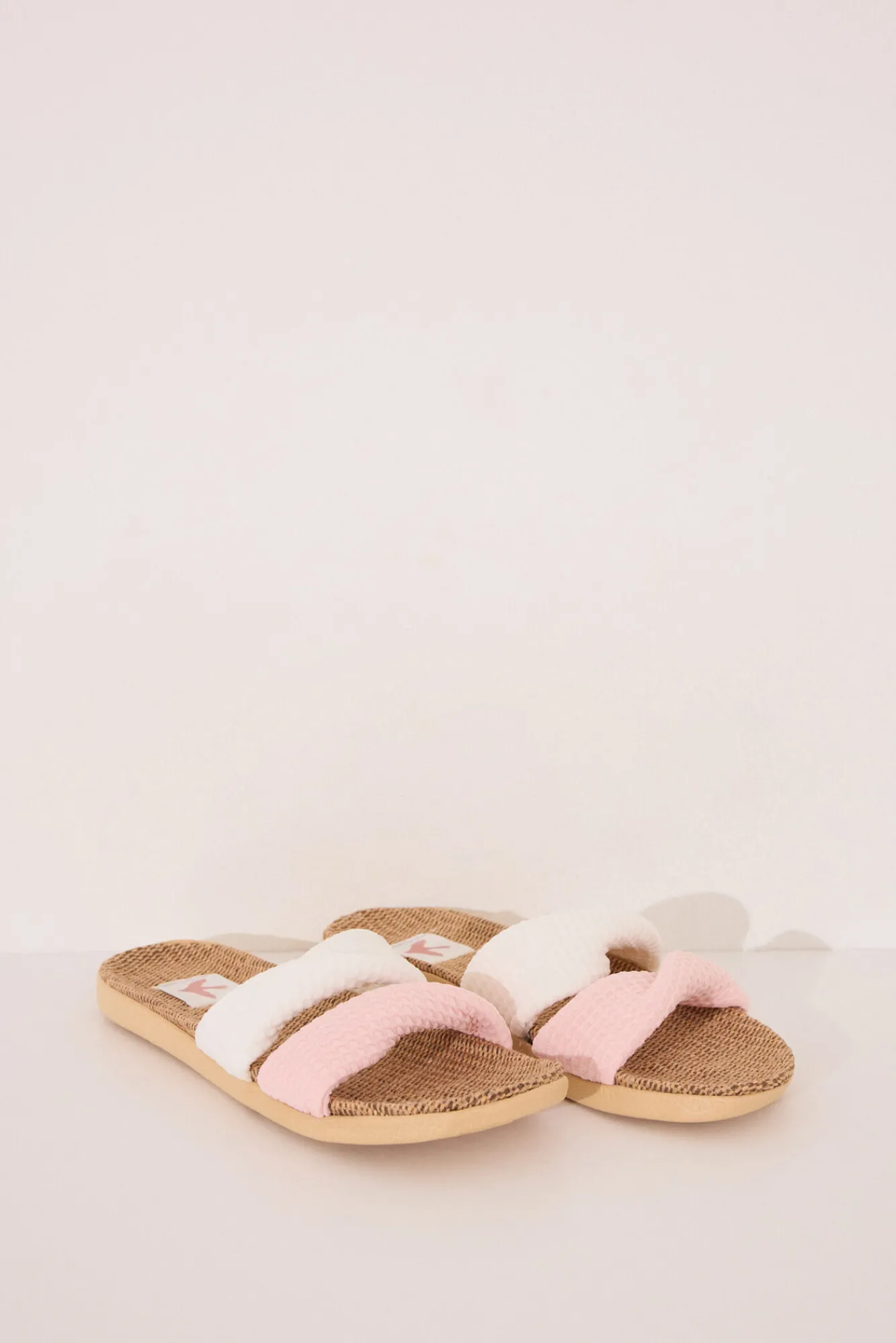 Women'secret Zapatillas abiertas raffia nudos
