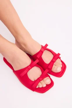 Women'secret Zapatillas abiertas lazos
