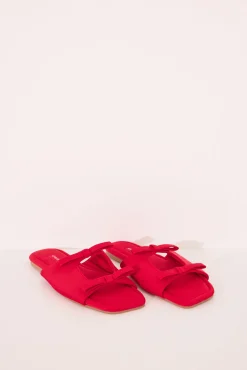 Women'secret Zapatillas abiertas lazos