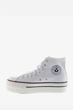 Victoria Zapatillas abotinadas de lona Tribu con doble plataforma