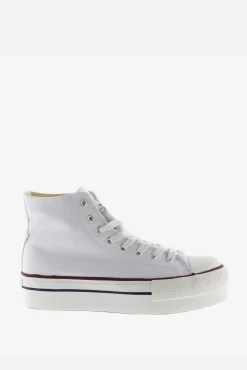 Victoria Zapatillas abotinadas de lona Tribu con doble plataforma