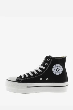 Victoria Zapatillas abotinadas de lona Tribu con doble plataforma