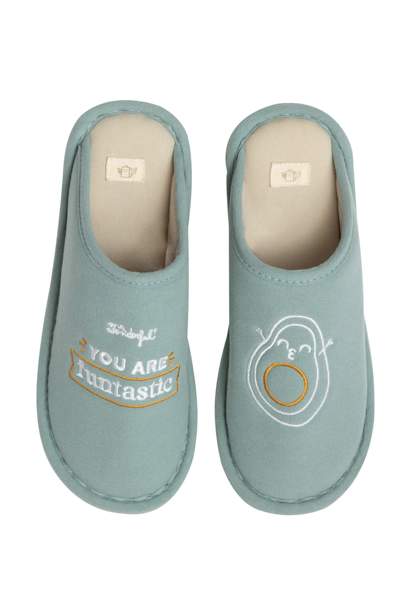 Mr. Wonderful Zapatillas casa Avocado You are funtastic