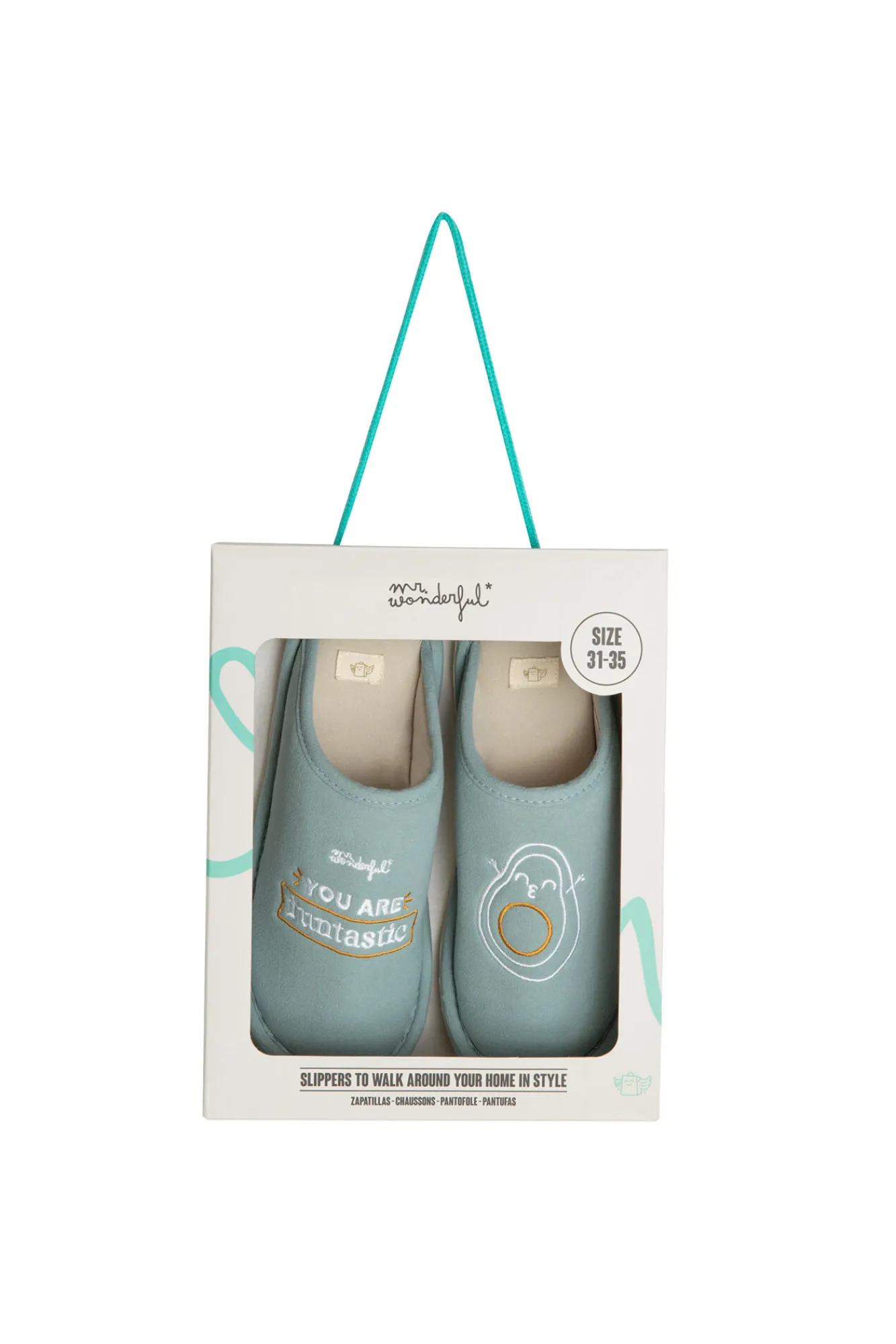 Mr. Wonderful Zapatillas casa Avocado You are funtastic