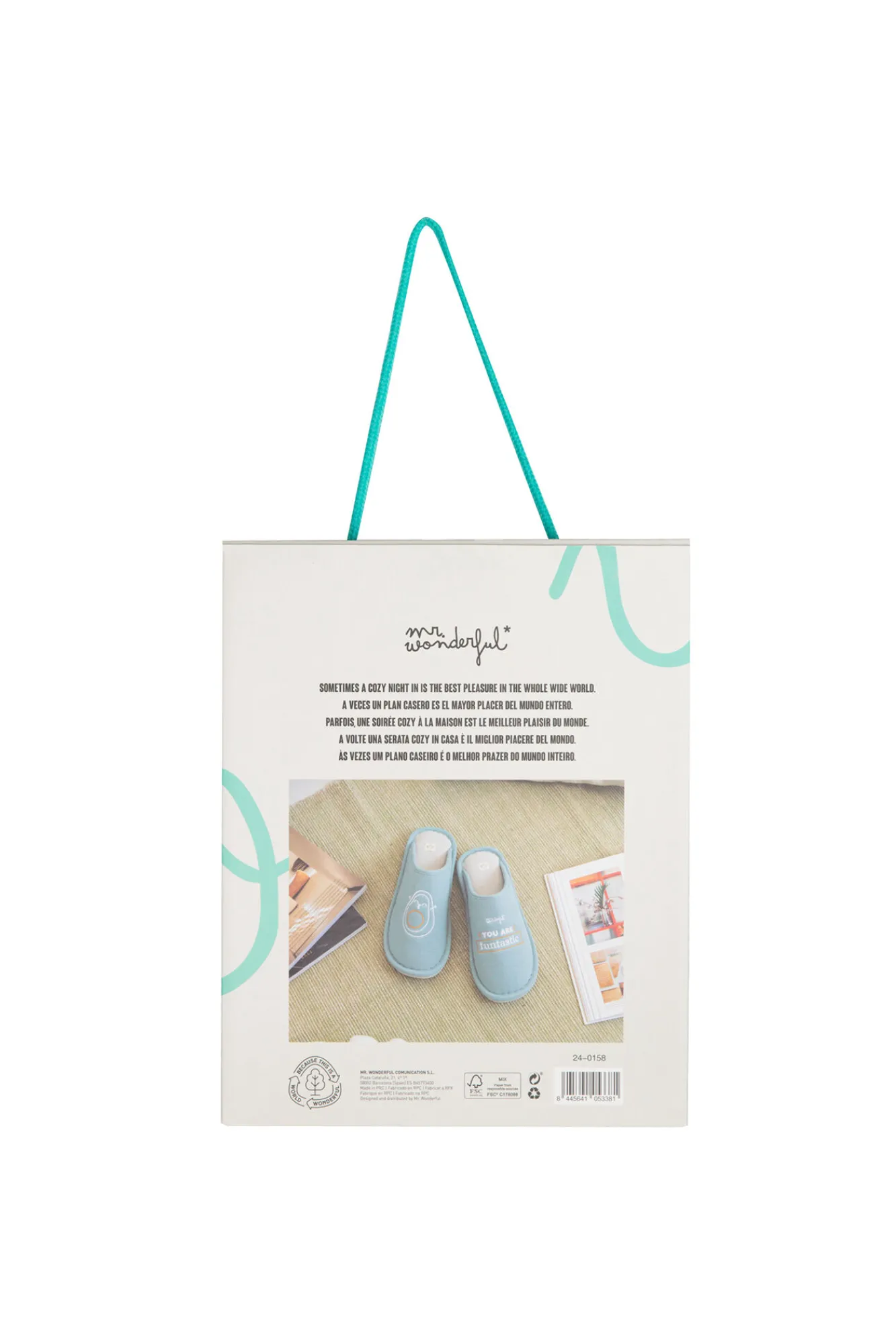 Mr. Wonderful Zapatillas casa Avocado You are funtastic
