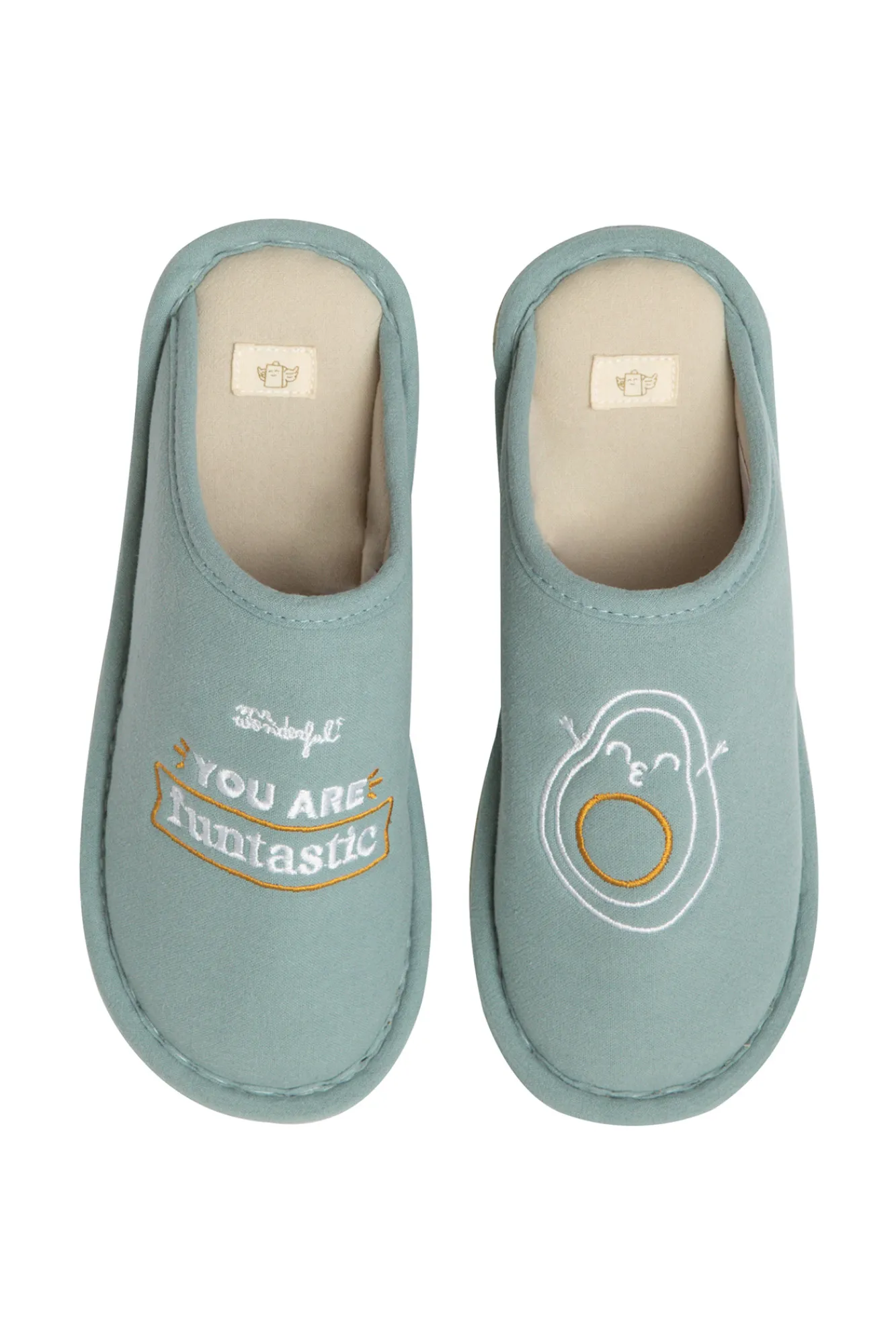 Mr. Wonderful Zapatillas casa Avocado You are funtastic