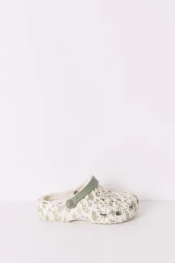 Women'secret Zapatillas casa flores verde