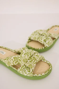 Women'secret Zapatillas casa pala nudo rafia