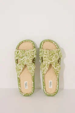 Women'secret Zapatillas casa pala nudo rafia