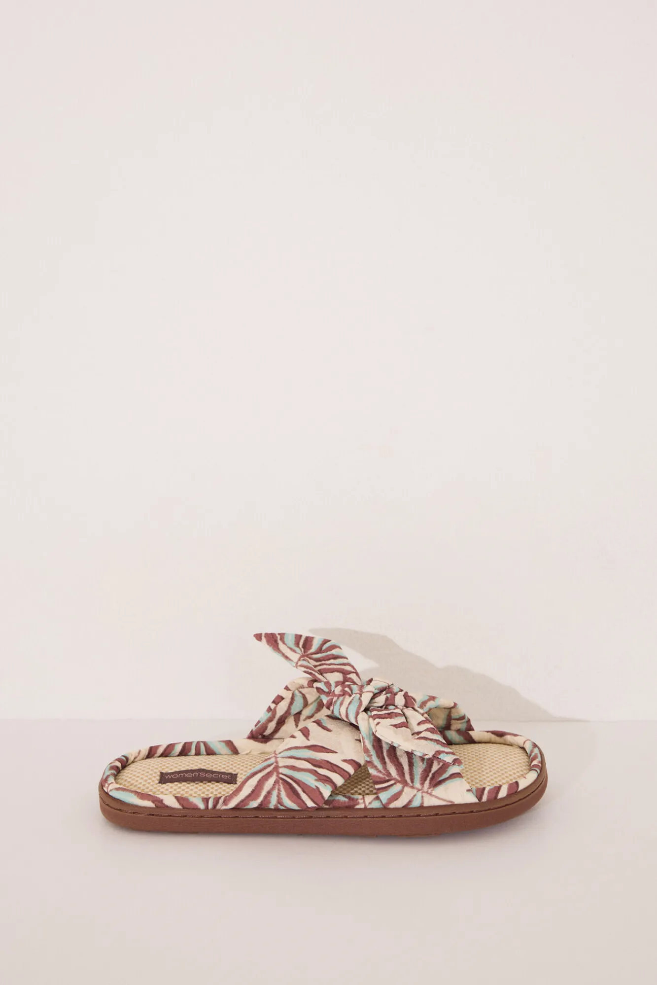 Women'secret Zapatillas casa rafia print tropical