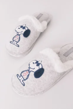 Women'secret Zapatillas casa Snoopy oscuro