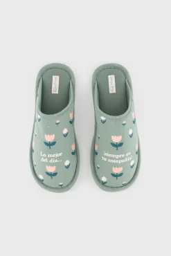 Mr. Wonderful Zapatillas de casa mensaje