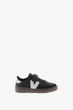 Crianças Victoria Zapatillas de efecto piel Oslo con piezas en contraste y cordón elástico