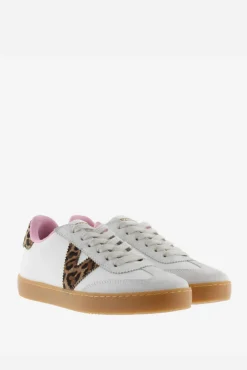 Victoria Zapatillas de efecto piel Berlín Ciclista con piezas de serraje e interior en contraste