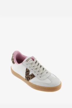 Victoria Zapatillas de efecto piel Berlín Ciclista con piezas de serraje e interior en contraste
