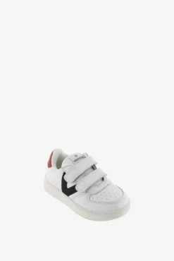 Crianças Victoria Zapatillas de efecto piel Tiempo con piezas en contraste y tiras adherentes