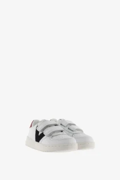 Crianças Victoria Zapatillas de efecto piel Tiempo con piezas en contraste y tiras adherentes
