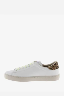 Victoria Zapatillas de efecto piel Berlín con logotipo de glitter y trasera animal print