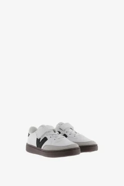 Crianças Victoria Zapatillas de efecto piel Oslo con piezas en contraste y cordón elástico