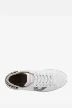 Victoria Zapatillas de efecto piel Berlín con logotipo de glitter y trasera animal print