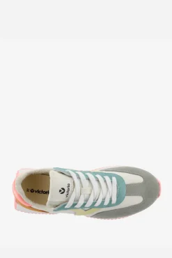 Victoria Zapatillas de nylon Cosmos con piezas multicolor de serraje y suela en sierra