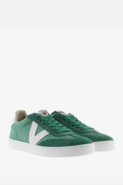 Victoria Zapatillas de nylon Berlín Ciclista con piezas en contraste y de serraje al tono