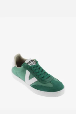 Victoria Zapatillas de nylon Berlín Ciclista con piezas en contraste y de serraje al tono